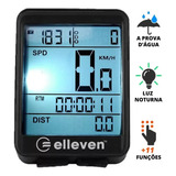 Ciclocomputador Velocímetro F11 Bike Mtb Speed Elleven C fio Cor Preto