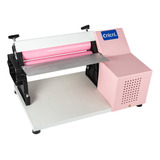 Cilindro De Massa Elétrico 28cm Rosa Bivolt Cricri Laminador Para Pão Caseiro Pastel Pizza Lasanha Macarrão Biscuit Salgados Máquina De Massa Pasta Americana Papelaria
