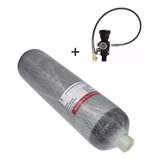 Cilindro Scuba Pcp 300bar 3l De Fibra De Carbono Válvula