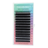 Cílios Nagaraku Volume Brasileiro Yy Tamanho Único Tipo D Comprimento 11 Mm Cor Preto Espessura 0 07 Mm