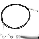 CILOYU Cabo De Acelerador Universal Go Kart De 190 Cm Reto Para 90cc 110cc 125cc Go Kart Yerf Dog Kandi Mini Bike Dirt Bike Scooter Buggy Comprimento Total 208 Cm Peças Resistentes Com Molas De Pedal