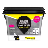Cimento Queimado Piso E Parede Quartzolit 4 5kg Cinza