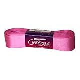 Cinderela Fitas Fita De Cetim Simples Face- 22 Mm- Rosa Chiclete- Peça De 10 Metros