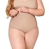 Cinta Alta Pós Parto Plus Size Modeladora Cintura Com Fecho Bege 48