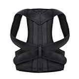 Cinta Corretora De Postura- Suporte Lombar Ajustável- Unissex- Tamanho P- Preta- Para Cintura 65-75cm -G-