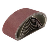Cinta De Lixa 533x76 P Lixadeira Kit 10 Peças Madeira ferro