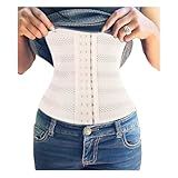 Cinta Espartilho Corset Corpete Modeladora Redutor Cintura Seca Barriga Academia Fitness Postura Bege Pequeno Cinta Espartilho Corset