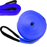 Cinta Fita 4x4 Reboque Guincho 40 Toneladas X 4 Metros Cor Azul