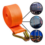 Cinta Fita 5 Toneladas 50mm 9 Mt Para Amarrar Carga Gancho