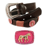 Cinta Menina Infantil Mangalarga Feminino Fivela Cowgirl