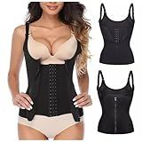 Cinta Modeladora Com Ziper Feminina Abdominal De Dupla Compressão Modelador Corporal Redutora Para Reduzir Medidas Preto G 
