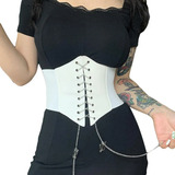 Cinta Modeladora Corset Espartilho Corpete Corselet Corrente