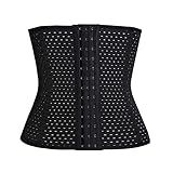 Cinta Modeladora Furadinha Redutora De Medidas Seca Barriga Tamanhos S M L XL 3XL Elástica Compressão Abdominal Cintura Feminina Com 3 Níveis De Ajuste Academia Fitness Cor Preta LINHA PREMIUM DUPIN M