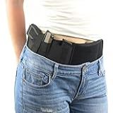 Cinto Coldre De Barriga Discreto Velado Tático Universal Unisex Preto Mão Direita