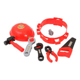 Cinto Construtor capacete ferramenta Brinquedo Infantil 9pçs