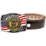 Cinto Cowboy Top Com Fivela Eua American Longhorn Original