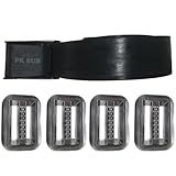 Cinto De Borracha Com 4 Lastros 500g Chumbo Peso Kit De Mergulho Caça Pesca Sub