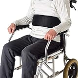 Cinto De Cadeira De Rodas  Cinto De Segurança Respirável Para Cadeira De Rodas Alça Antiderrapante Para Idosos Cinto De Suporte Abdominal Acessório Para Idosos  Preto 