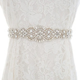 Cinto De Noiva Debutante Strass Cristais Cetim Brilho Luxo