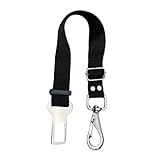 Cinto De Segurança Pet Para Viagem Passeio Cães E Gatos-Preto-