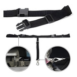 Cinto De Segurança Simples Adaptador Para Cães Gatos Cor Preto