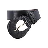 Cinto Feminino Couro Legítimo Lua Nova Em Peças Exclusivas PMG L 3 3cm 5518112 359 DMAIS M Preto 