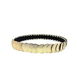 Cinto Feminino Moeda Em Metal Texturizado Com Elástico Moda -Dourado- 70 Cm-