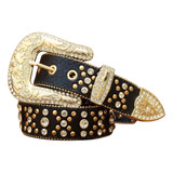 Cinto Feminino Pedrarias Brilho Strass Country Pronta Entreg