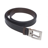 Cinto Infantil Social Dupla Face Larg 2 5cm Fiv Regulavel Full Cor Preto marrom Tamanho Ajustável Até 105cm tamanho Total