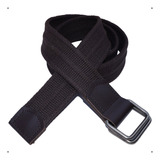 Cinto Lona Premium Masculino Couro Legítimo Argolas 4cm L48f Cor Café Tamanho Calça 38 A 42 comprimento 110cm