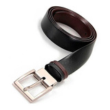 Cinto Masculino Dupla Face Preto E Marrom 120 Cm Regulável Tamanho Un