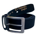 Cinto Masculino Fasolo G188221 Tecido Elastico Cor Preto índigo Tamanho 110