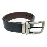 Cinto Masculino Plus Size Couro Legítimo Dupla Face 2 Em 1