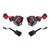 Cinto Segurança Vermelho Kit Dianteiro Gol G1 G2 2 Portas