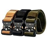 Cinto Tático Militar Com Fivela De Metal Engate Rápido Kit Com 3 Cintos