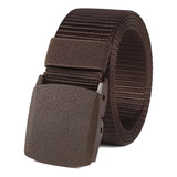 Cinto Tático Militar Nylon Fivela Engate Rapido Marron