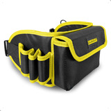 Cinturão Porta Ferramentas Cinto Eletricista 7 Bolsos Cor Preto