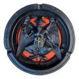 Cinzeiro Baphomet Resina 14cm Cor Preto