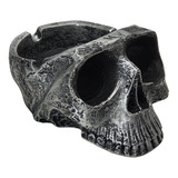 Cinzeiro Crânio Caveira Esqueleto Prata resina 