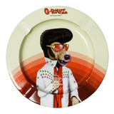 Cinzeiro De Metal G rollz Pets Rock Tabacaria Da Mata Cor Branco