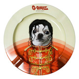 Cinzeiro De Metal G rollz Pets Rock Tabacaria Da Mata Cor Vermelho