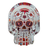 Cinzeiro De Vidro Caveira Mexicana 9 5x7x3 Cm 05