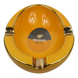 Cinzeiro Para Charuto Cohiba Amarelo Oval Para 4 16695