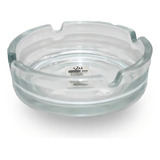 Cinzeiro Redondo Vidro Transparente 10x3 Cm Cigarro Tabaco