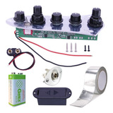 Circuito Ativo Jazz Bass Preamp Baixo Kit Blindagem Completo