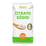 Citrato De Sódio Adali 25kg Grau Alimentício