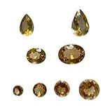 Citrino Lapidado Natuaral Brasileiro Calibrado Corte Brilhante Oval Gota Pedra Preciosa Gemstone Para Joias Colar Pulseira Anel Brinco Coleção Redondo Brilhante 11 3 Mm 4 3 Ct 