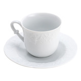 Cj 6 Xícara Café Porcelan Limoges Pires Vendange 100ml Wolff