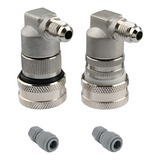 Cj Conectores Ball Lock Em Inox Com Rosca Com Engate Rápido