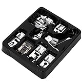 CKPSMS Brand KP 19046 8PCS Presser Feet Kit Fits For Singer Brother Janome Elna Kenmore Low Shank Machines AB